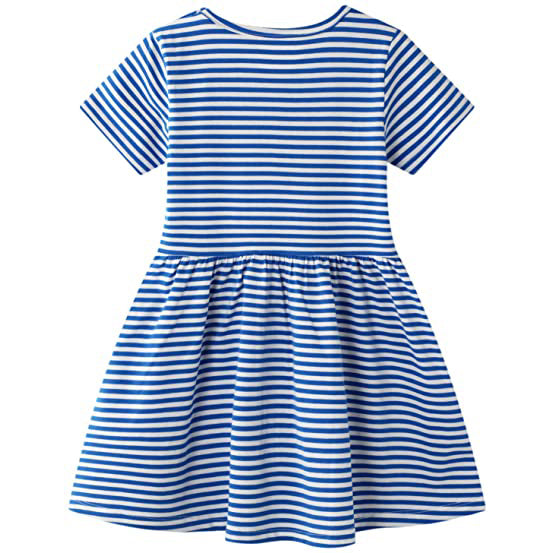 Girl's Cotton Casual Striped Jersey Dress Footlocker Pictures Cheap Online