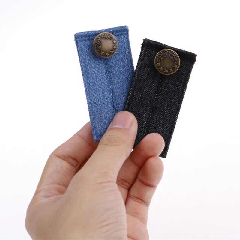 4-Piece: Jeans Elastic Waistband Button Extender Belt Free Shipping Hot Sale