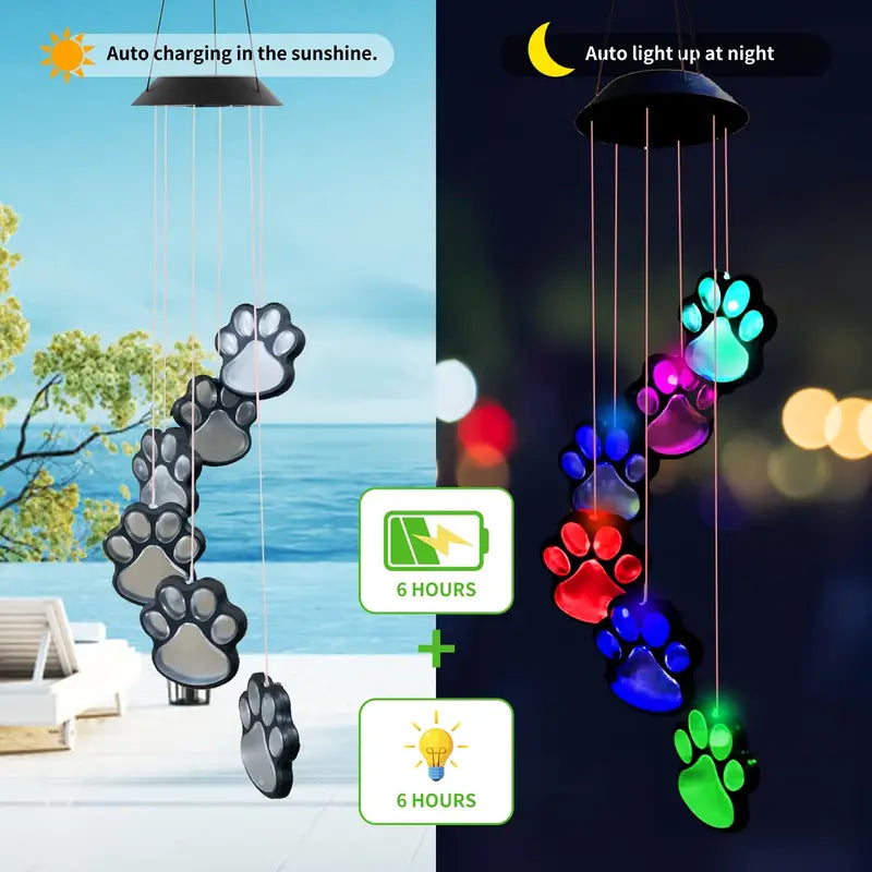 Solar Dog Claw Wind Chime Light Outlet Best Pices