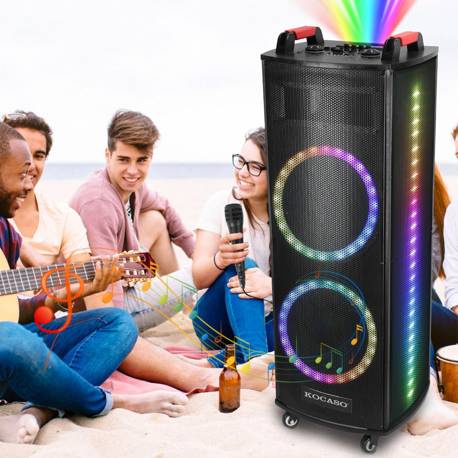 Portable Wireless Party Speaker Colorful Lights DJ PA System Sale Ebay