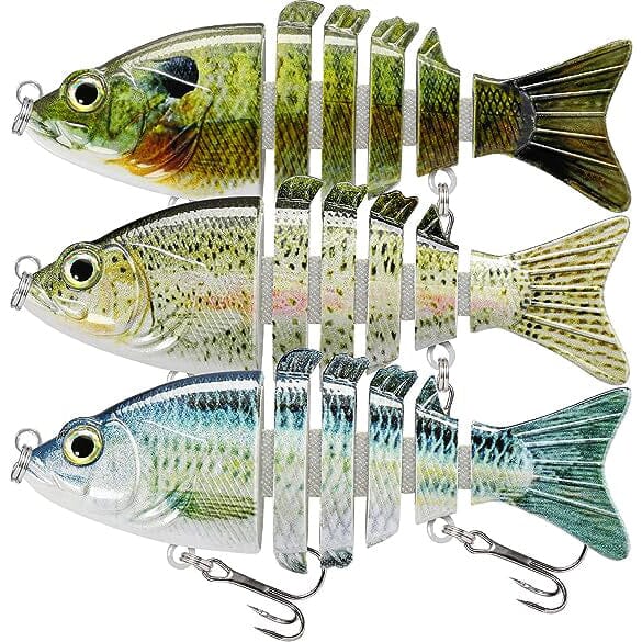 3-Pack: Fishing Lures for Bass Trout Cheap Shop