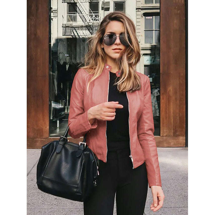 Women's Faux Leather Jacket Very Cheap Pice