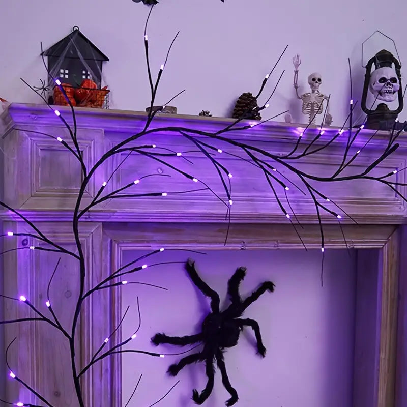 54LED Halloween Bat Decorative Branch String Lights, Wall-mounted Indoor Decorative String Lights Buy Cheap 2025 Unisex