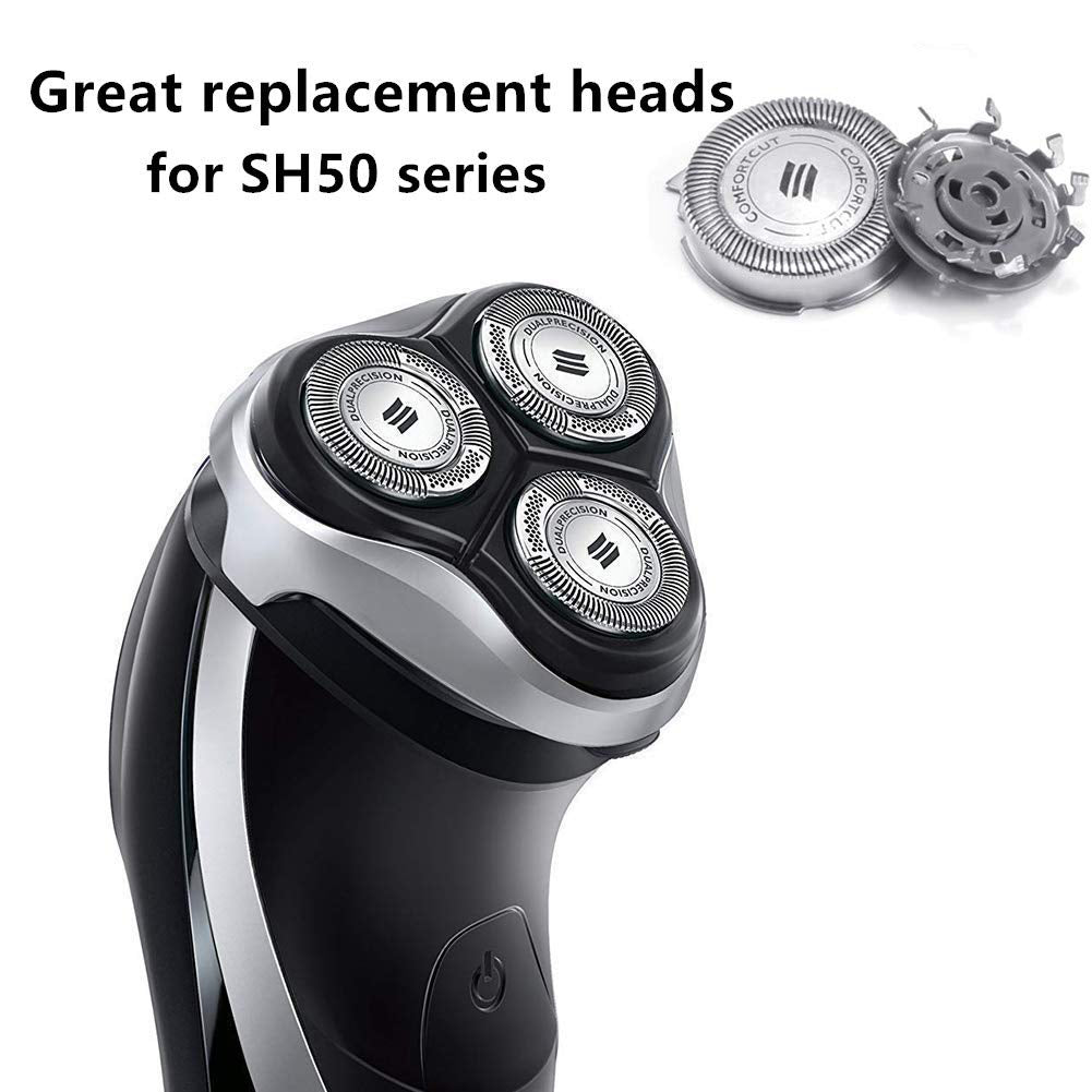 3-Piece: Replacement Shaver Heads for Norelco Philips SH50 Nicekicks Cheap Online