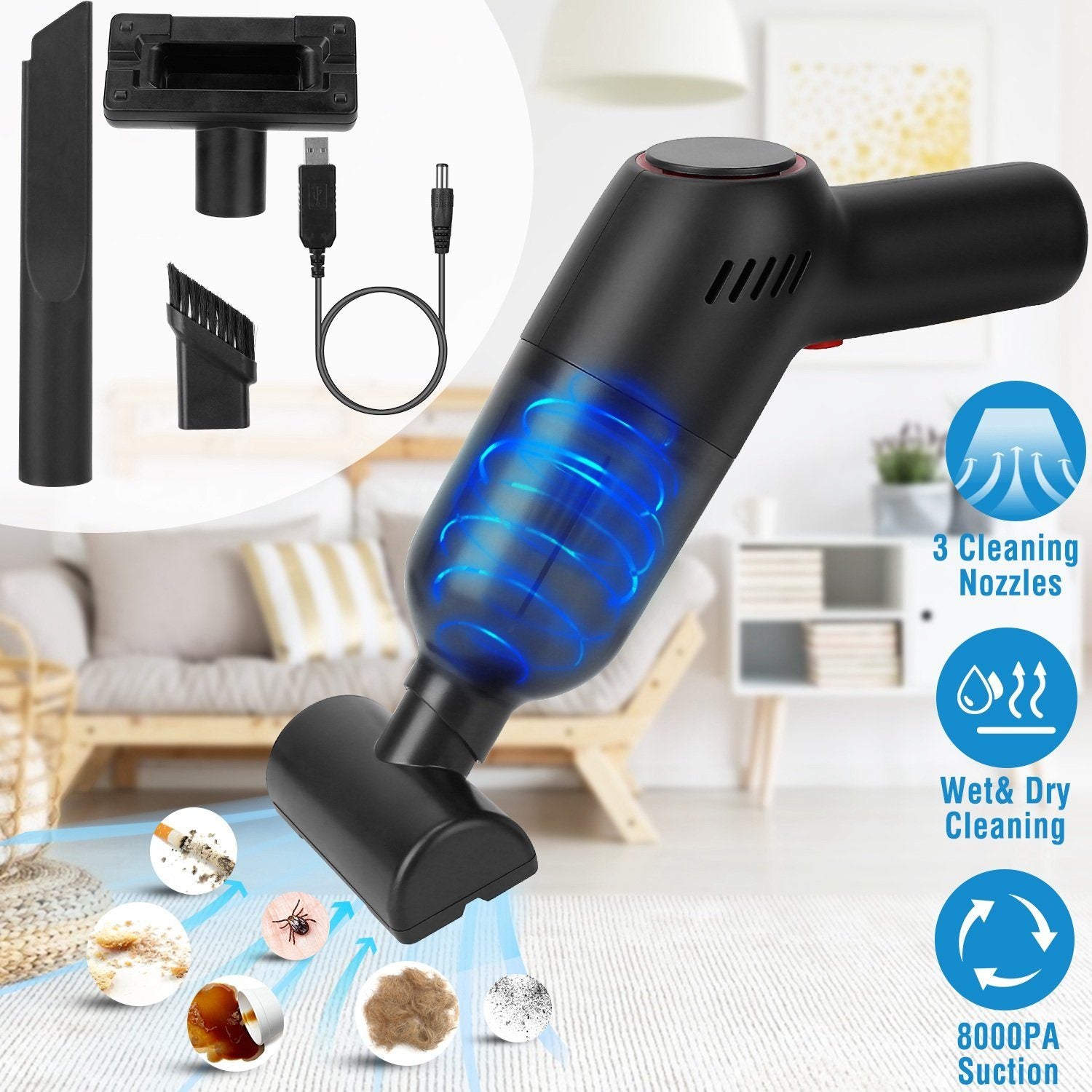 8000Pa Portable Handheld Vacuum Cleaner Ebay Cheap Pice