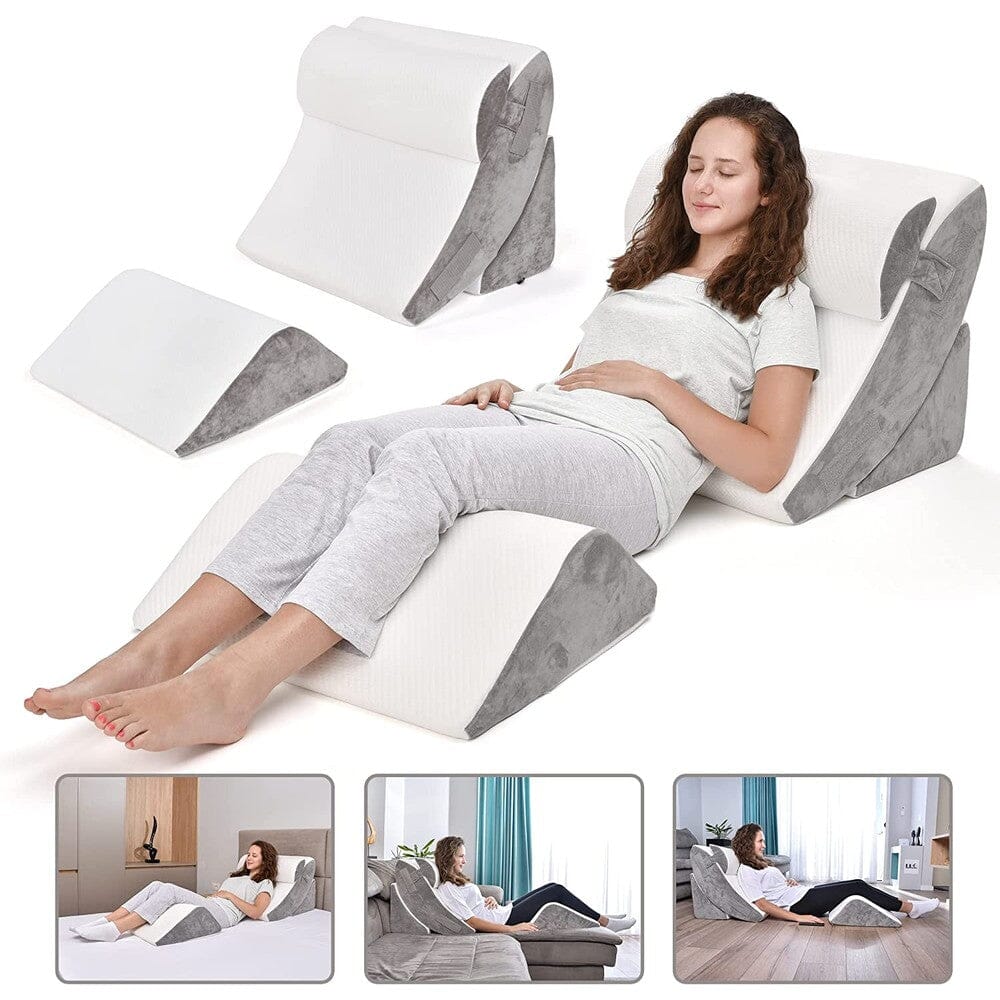 4-Piece: Orthopedic Wedge Pillow Set Cheap Get To Buy