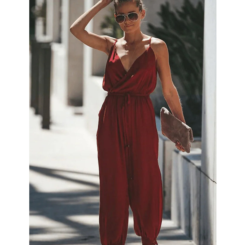 Women's Sexy Casual Daily V Neck Jumpsuit Buy Cheap 100% Original