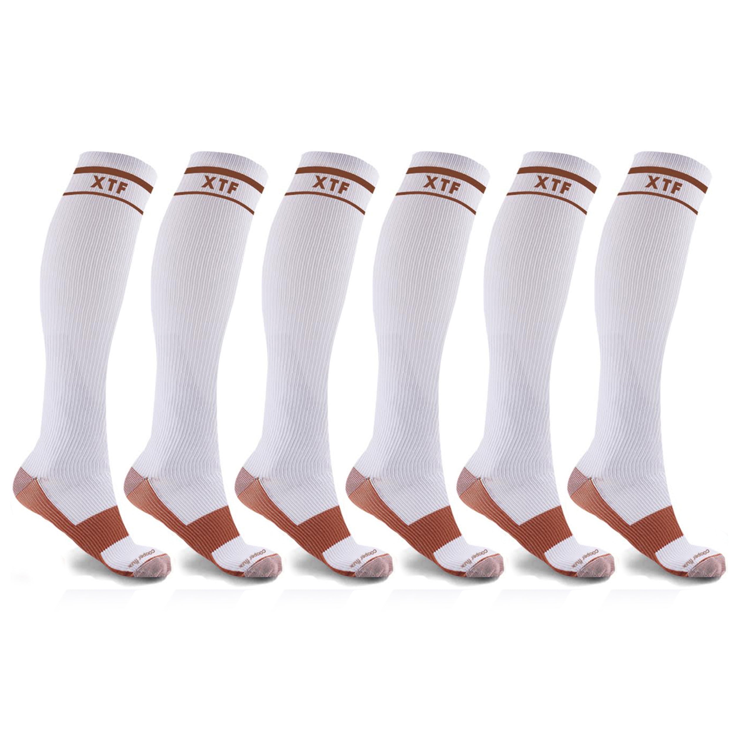 6-Pairs: Unisex Copper-Infused Knee High Compression Socks Outlet 100% Authentic