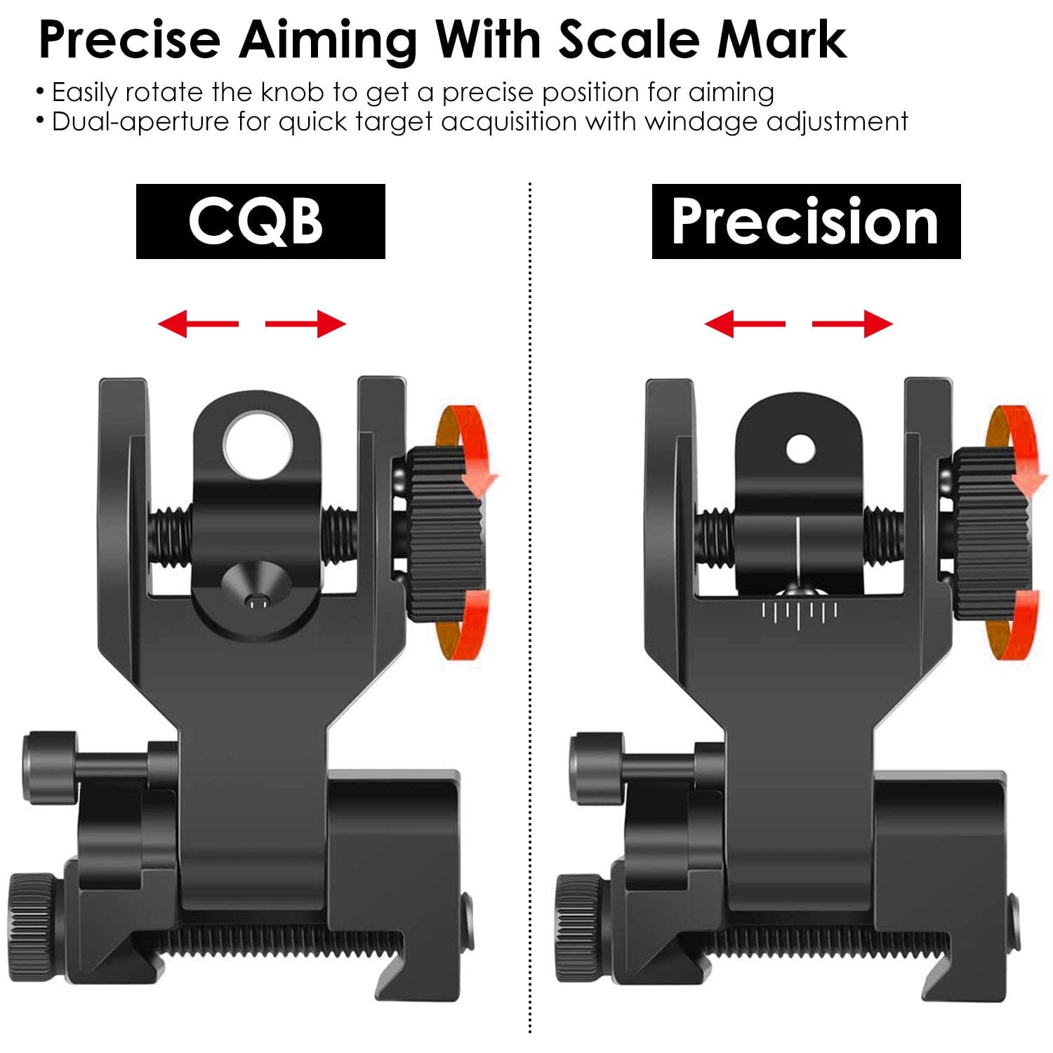 Flip Up Rear Front Aluminum Alloy Tactical Sight Set Buy Cheap Official Site