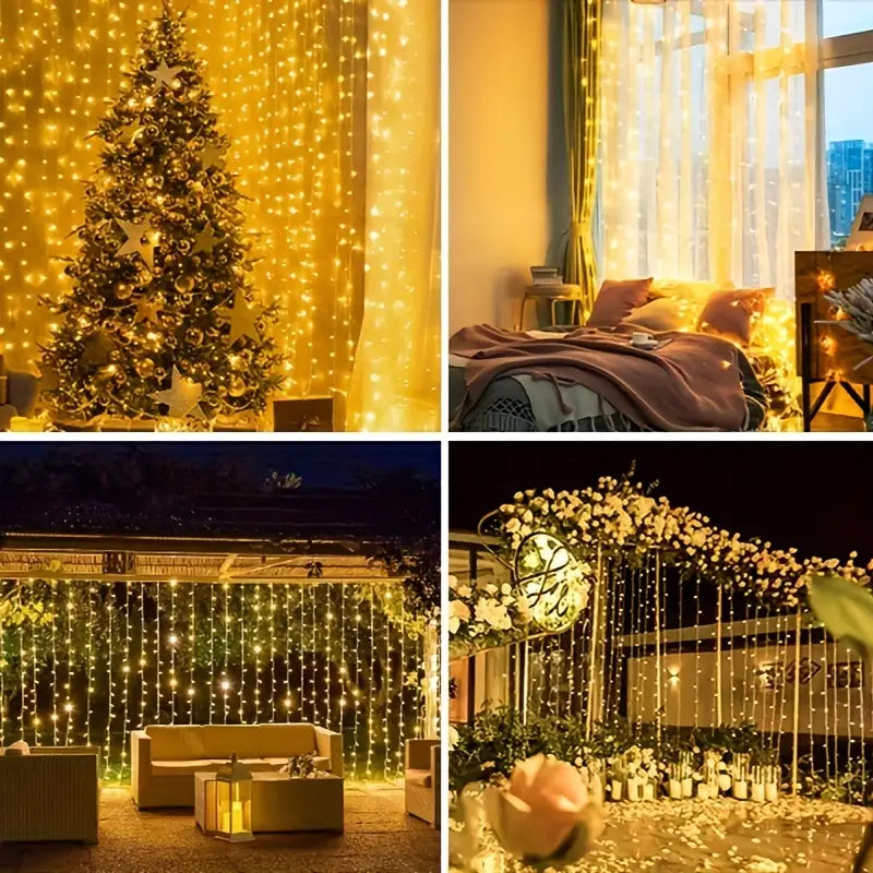 300 LED Curtain Fairy Lights For Sale Online