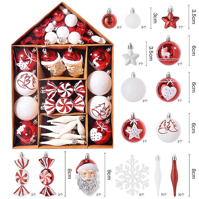 70-Pieces Set: Christmas Tree Decorations Christmas Ball Get To Buy For Sale