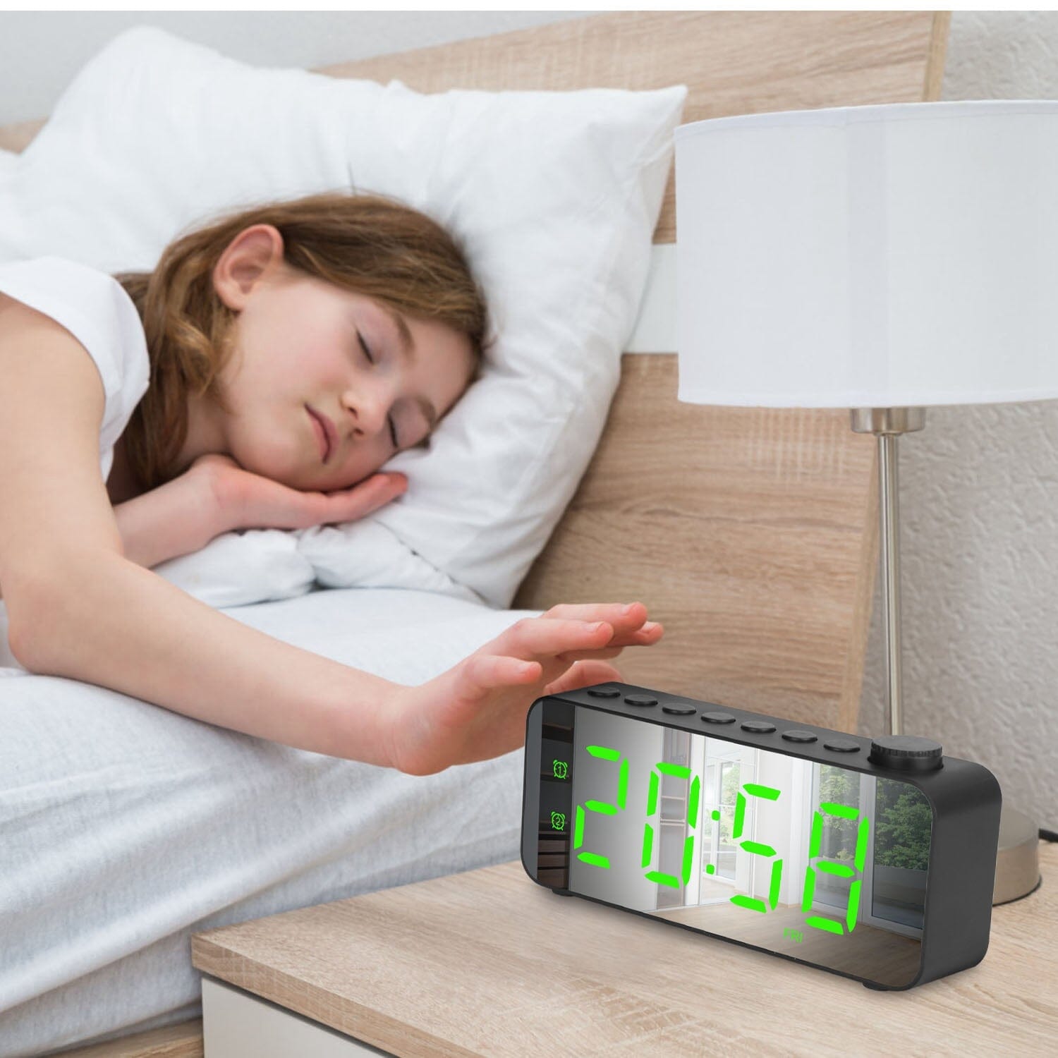 RGB Color LED Digital Alarm Clock Free Shipping Online