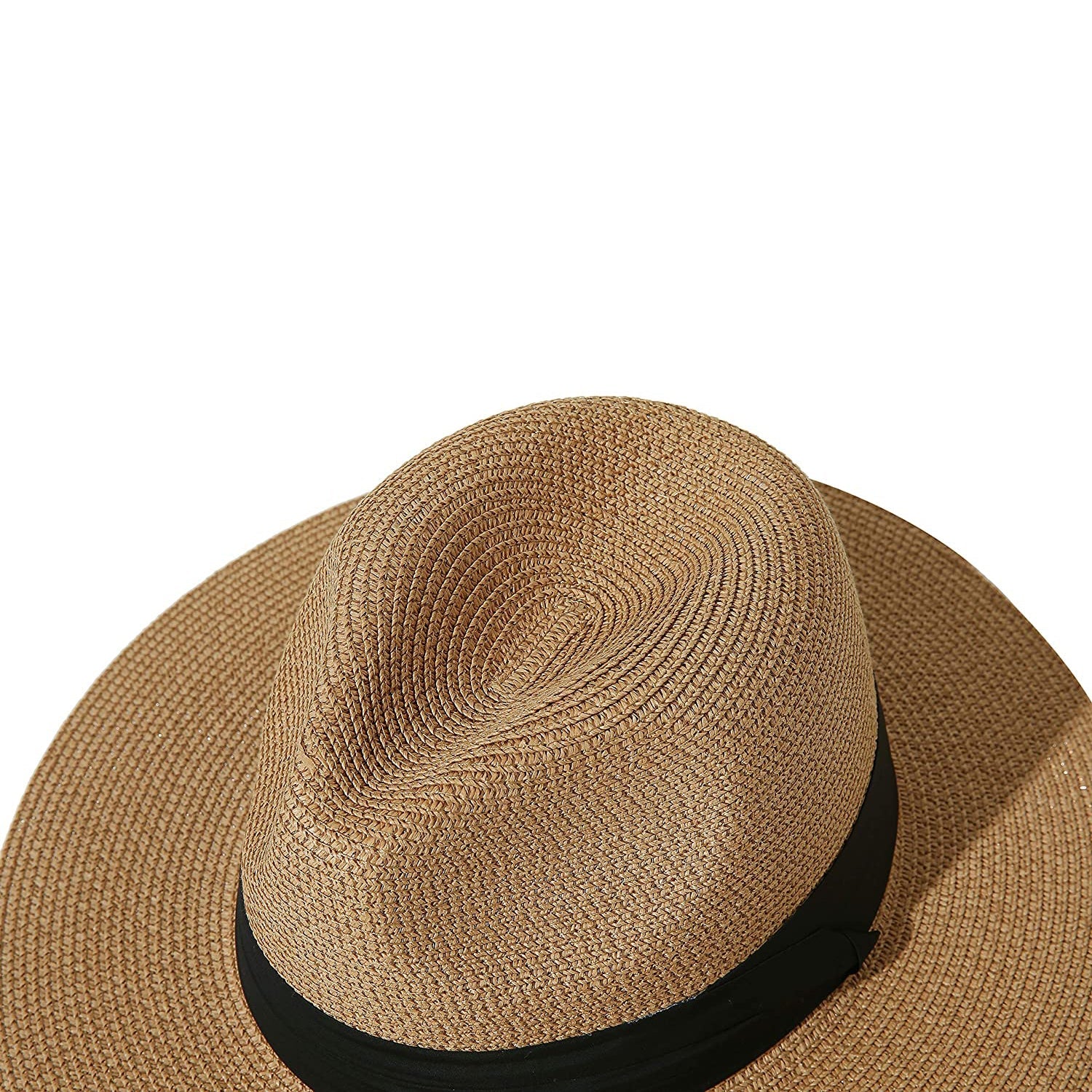 Women Wide Brim Straw Panama Roll up Hat With Mastercard Cheap Pice