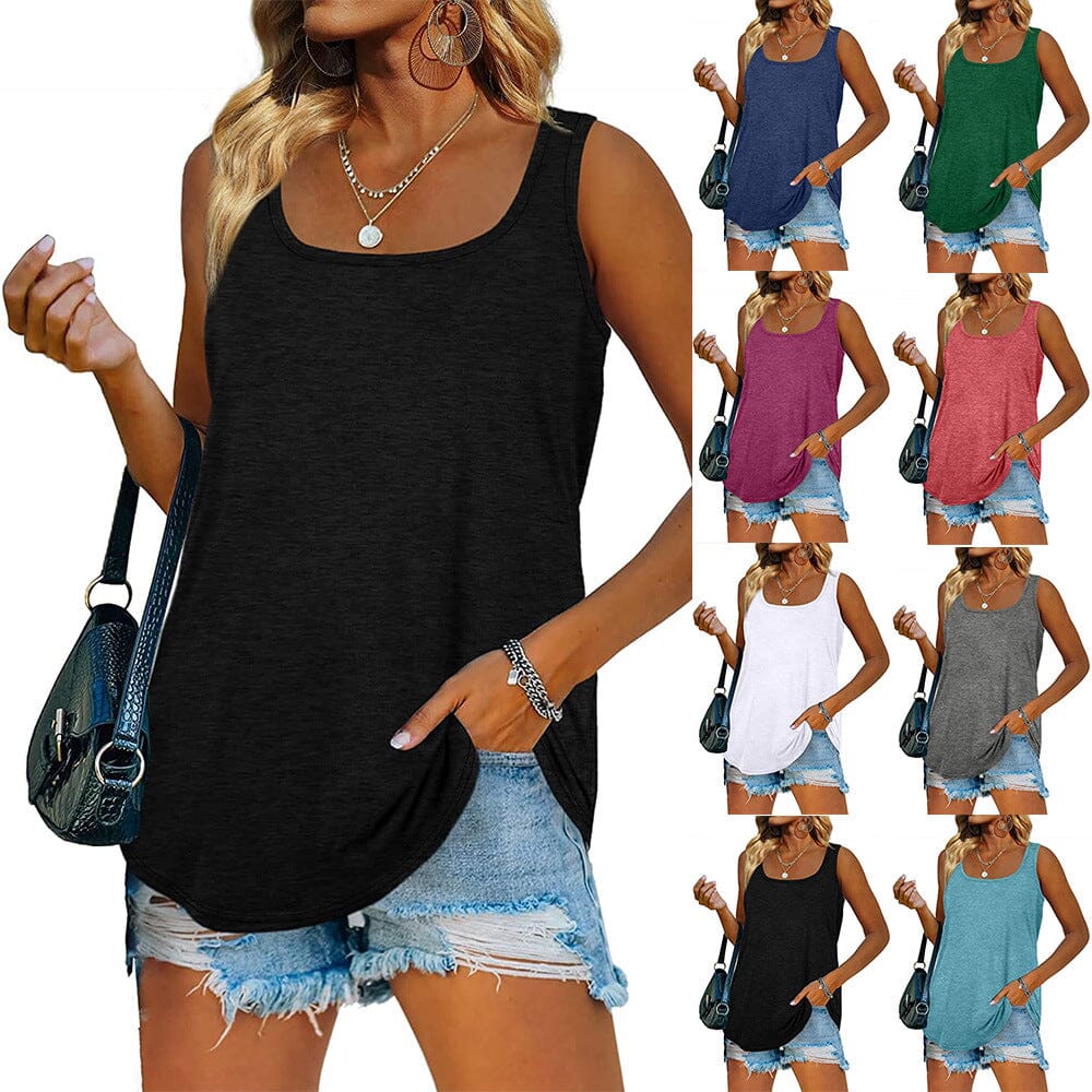 Women's Tank Top Casual Basic Square Neck Outlet Newest