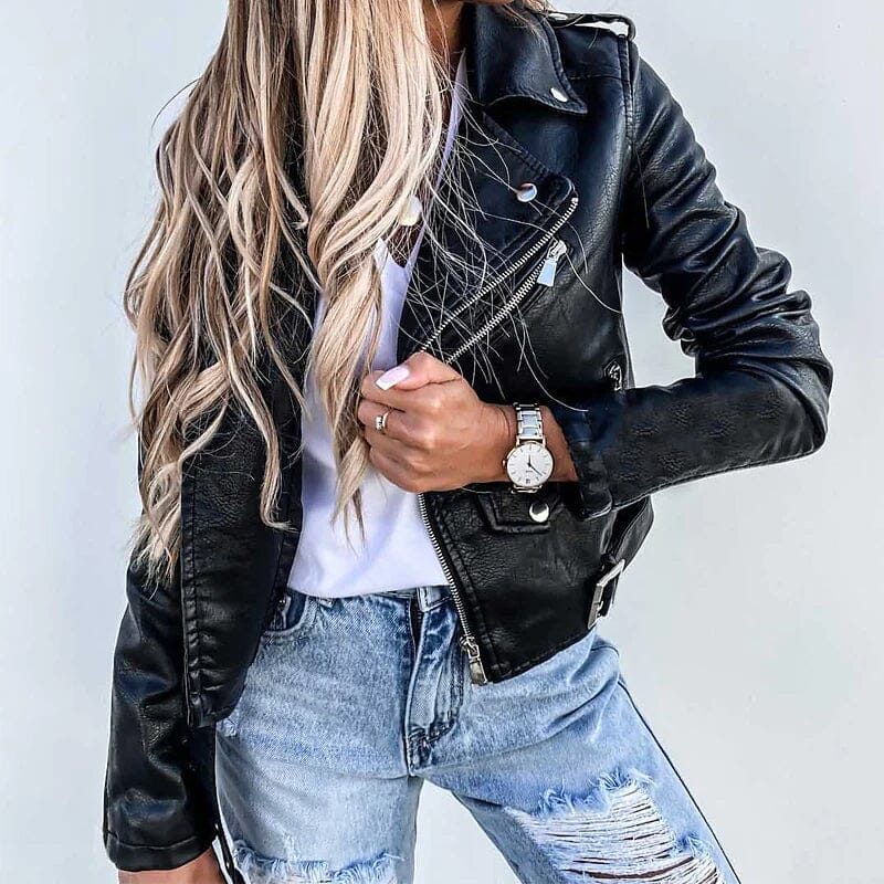 Women's Faux Modern Street Style Leather Jacket Sale Pick A Best