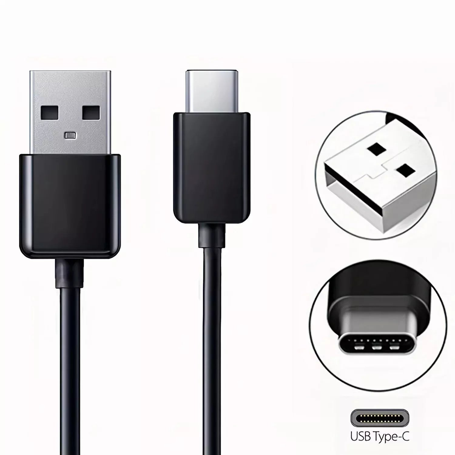 Samsung USB-C Data Charging Cable for Galaxy S9/S9+/Note 9/S8/S8+ (Black) - New Clearance Best Pices