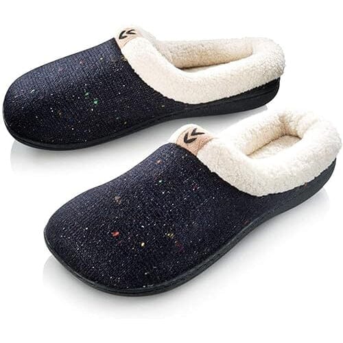 Roxoni Women's Sweater Knit Fleece Lined Clog Slippers Warm House Shoe Latest Cheap Online