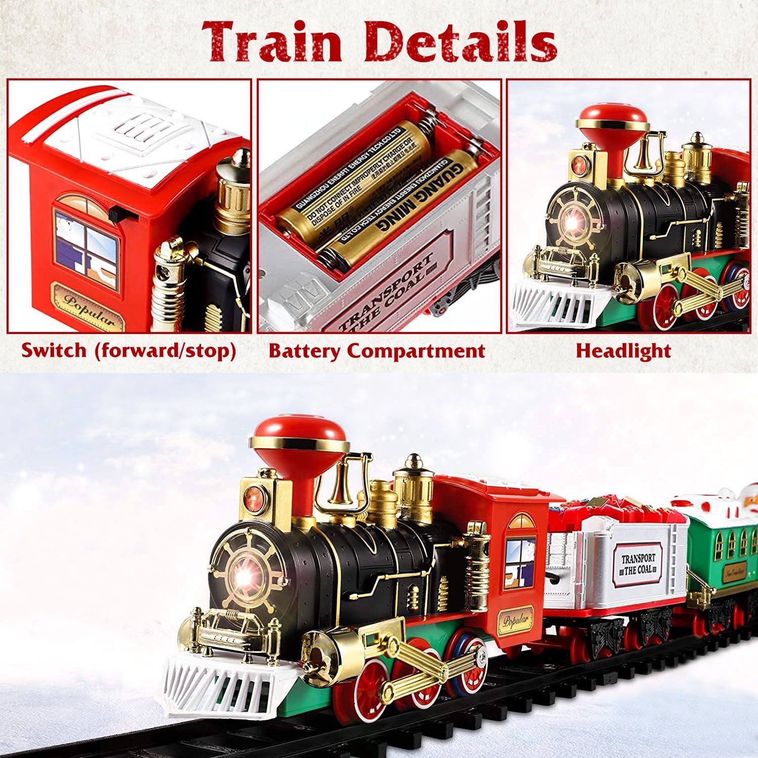 Electric Train Christmas Kid Toy Set Fashionable For Sale