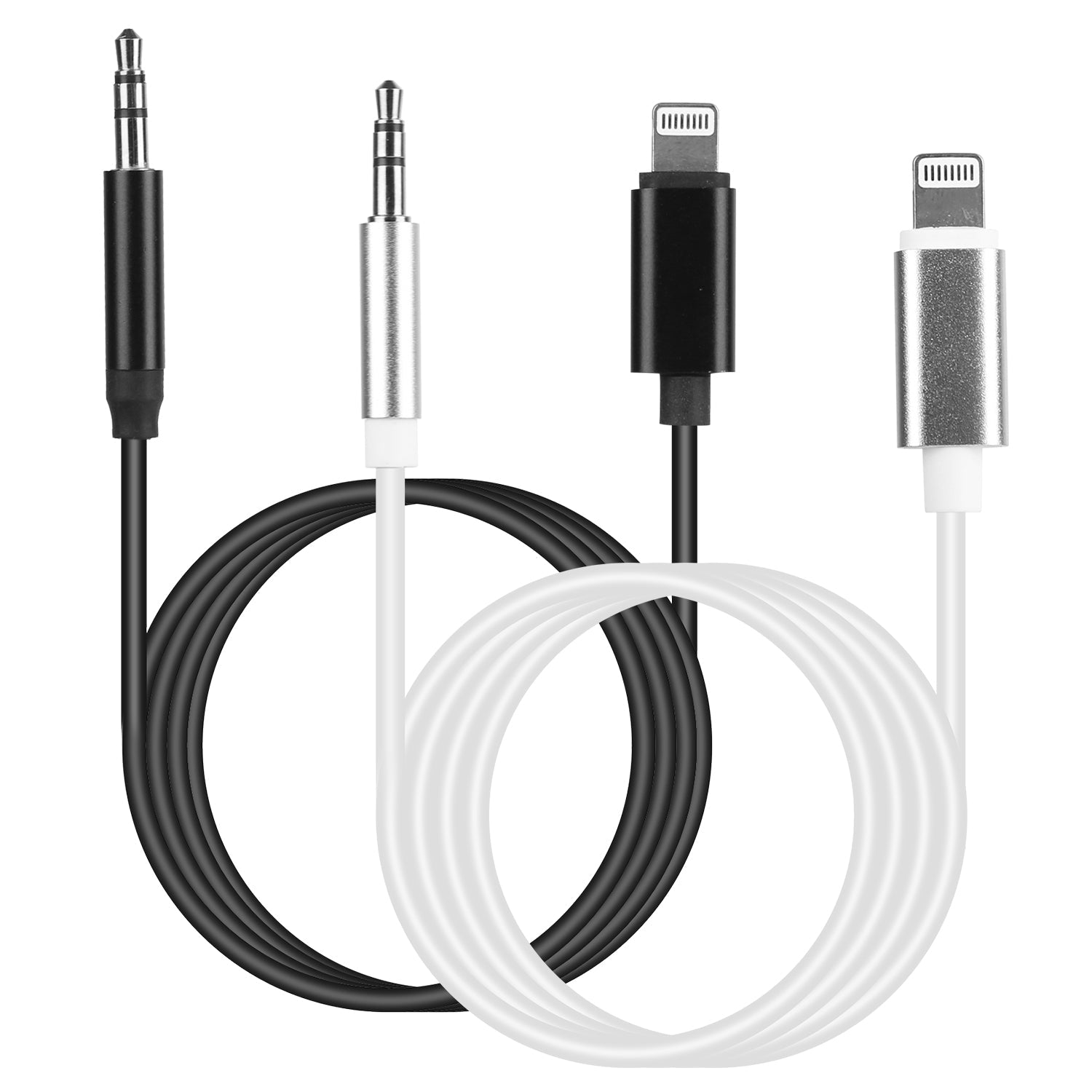 iOS 8 Pin to 3.5mm Aux Audio Adapter Cord Outlet Supply