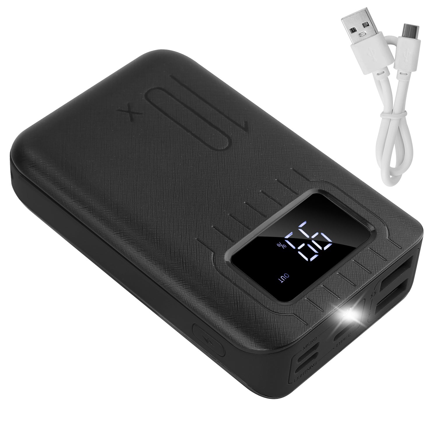 10000 mAh Portable Powerbank Dual USB Charger Port with LCD Display Manchester Cheap Pice