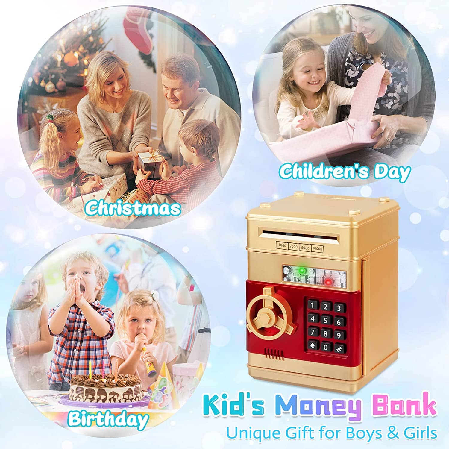 Children's Cartoon Password Box Piggy Bank Sale Low Shipping Fee