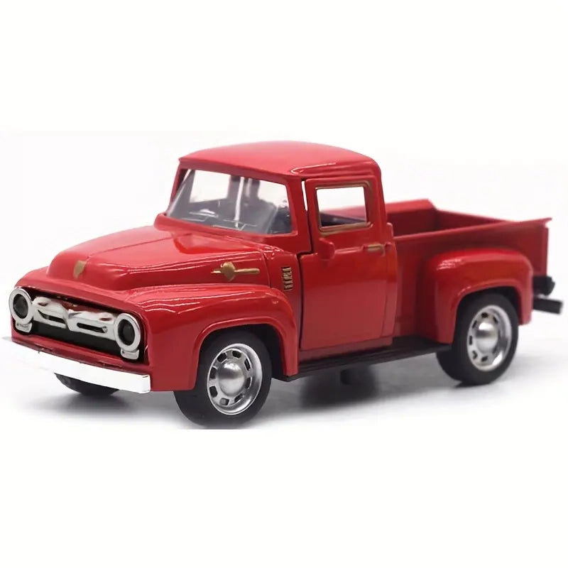 Vintage Mini Diecast  Truck Christmas Metal Farmhouse Decorative Tabletop Storage High Quality