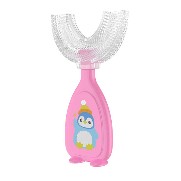 2-Piece: Manual Children's U-Shaped Toothbrush Sale Fashion