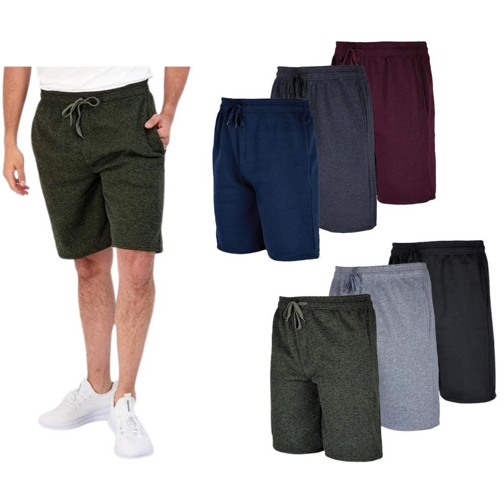 3-Pack: Men's Fleece Lounge Shorts With Pockets Cheap Discounts