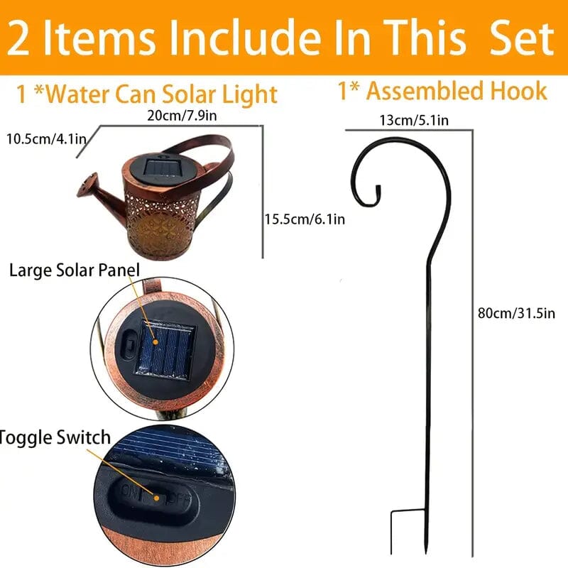 Waterproof Copper Solar Watering Can Light Sale Browse