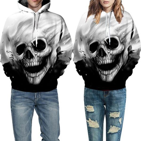 Unisex Characters Skull 3D Printed Hoodies Sale Reliable