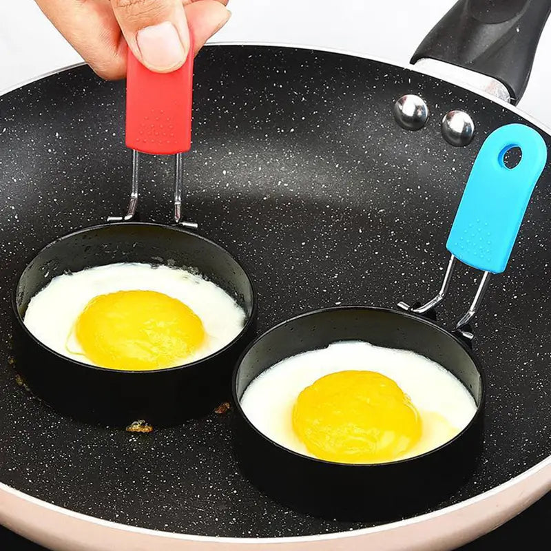 4-Pack: Stainless Steel Egg Non-Stick Omelet Ring Collections For Sale