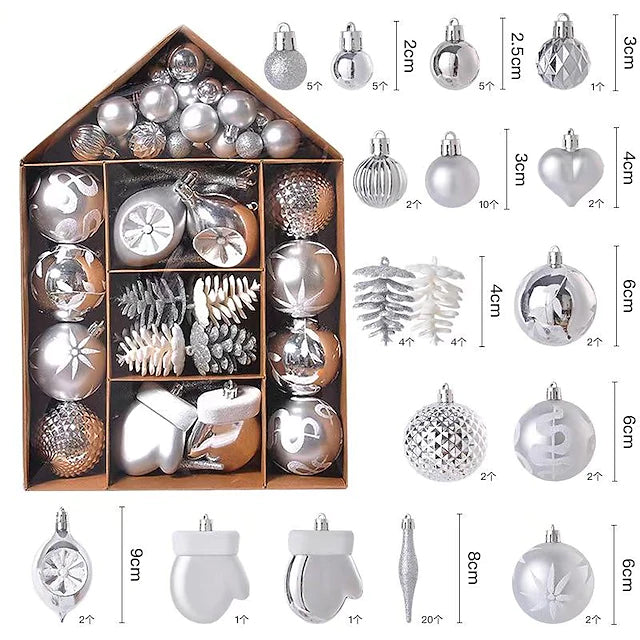 70-Pieces Set: Christmas Tree Decorations Christmas Ball Get To Buy For Sale