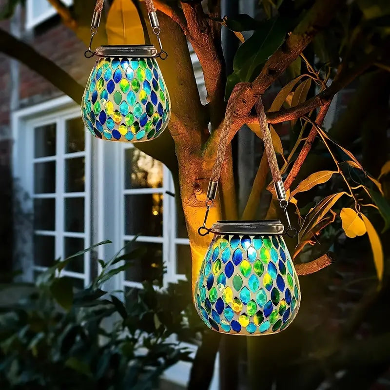 Solar Outdoor Mosaic Lantern High Quality