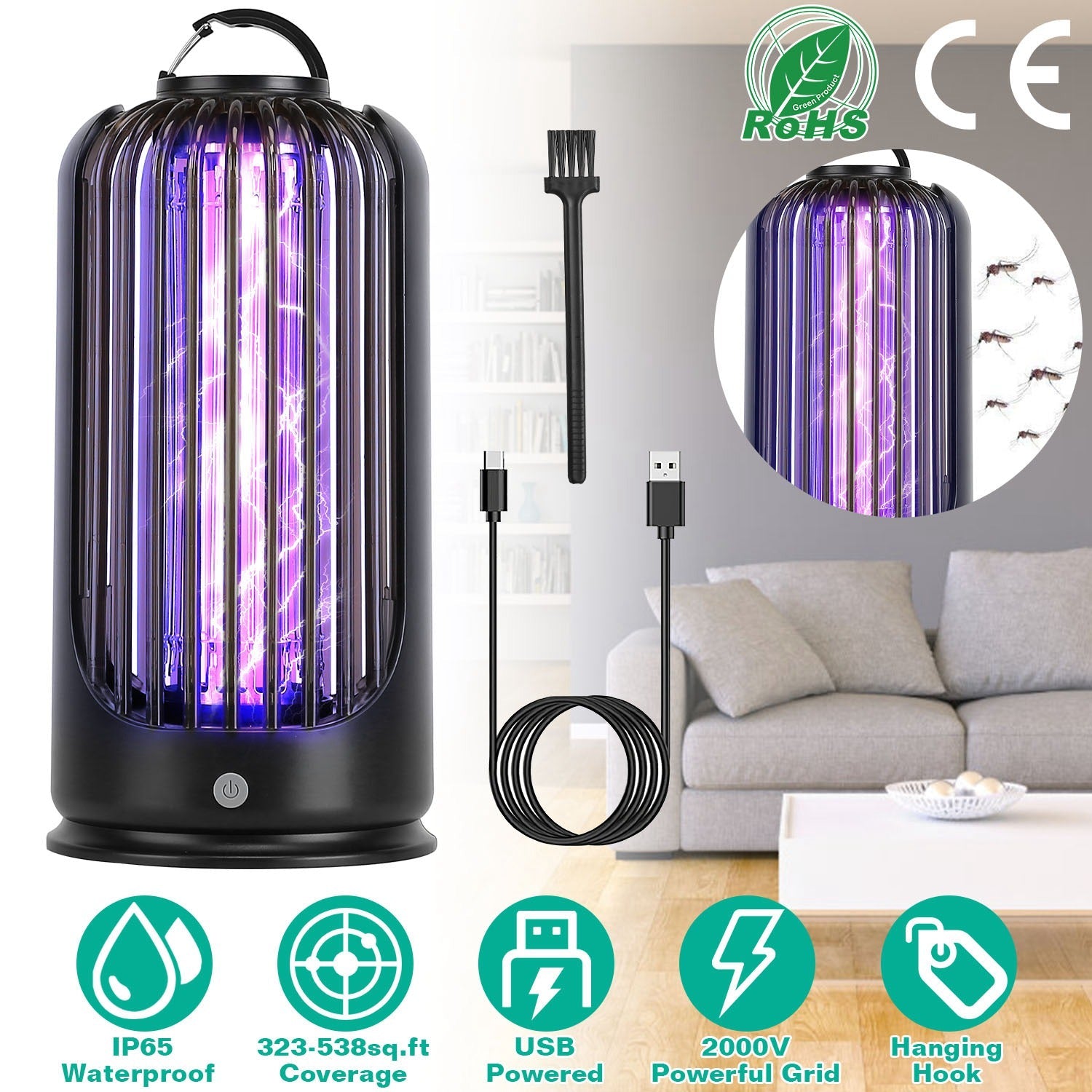 Mosquito Killer Lamp 2000V High Powered Pest Control Cheap Sale With Paypal