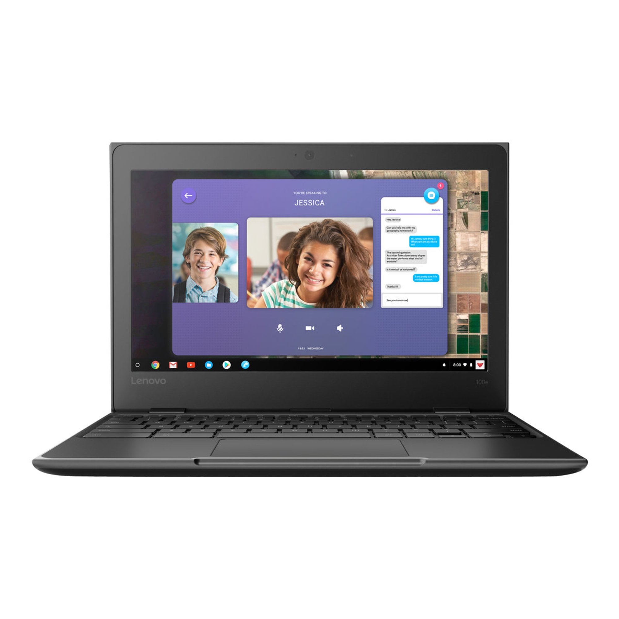 Lenovo 100e Chromebook Celeron N3350 Chrome OS 4 GB RAM 32 GB eMMC (Refurbished) Cheap View