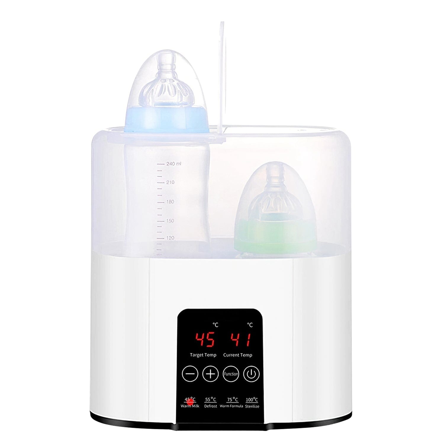 Electric Baby Milk Bottle Warmer Fit with 4 Heating Modes Adjustable Temperature Display Screen Huge Surprise For Sale