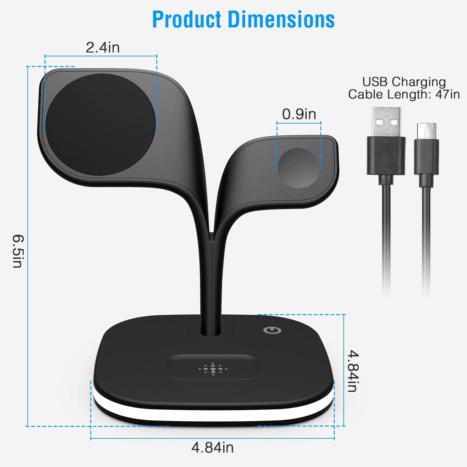 4-in-1 Magnetic Wireless Charging Station Dock Cheap Fashion Style