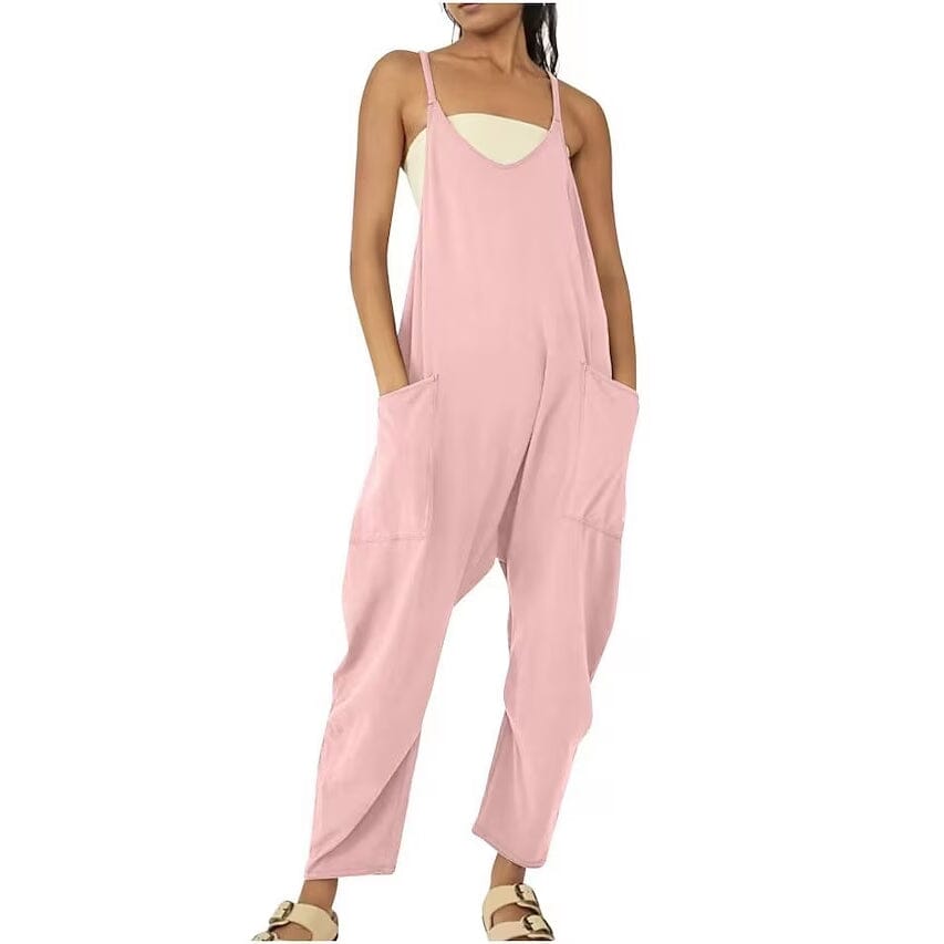 Women's Jumpsuit Maternity Solid Color V Neck Regular Fit Sleeveless Clearance Low Pice