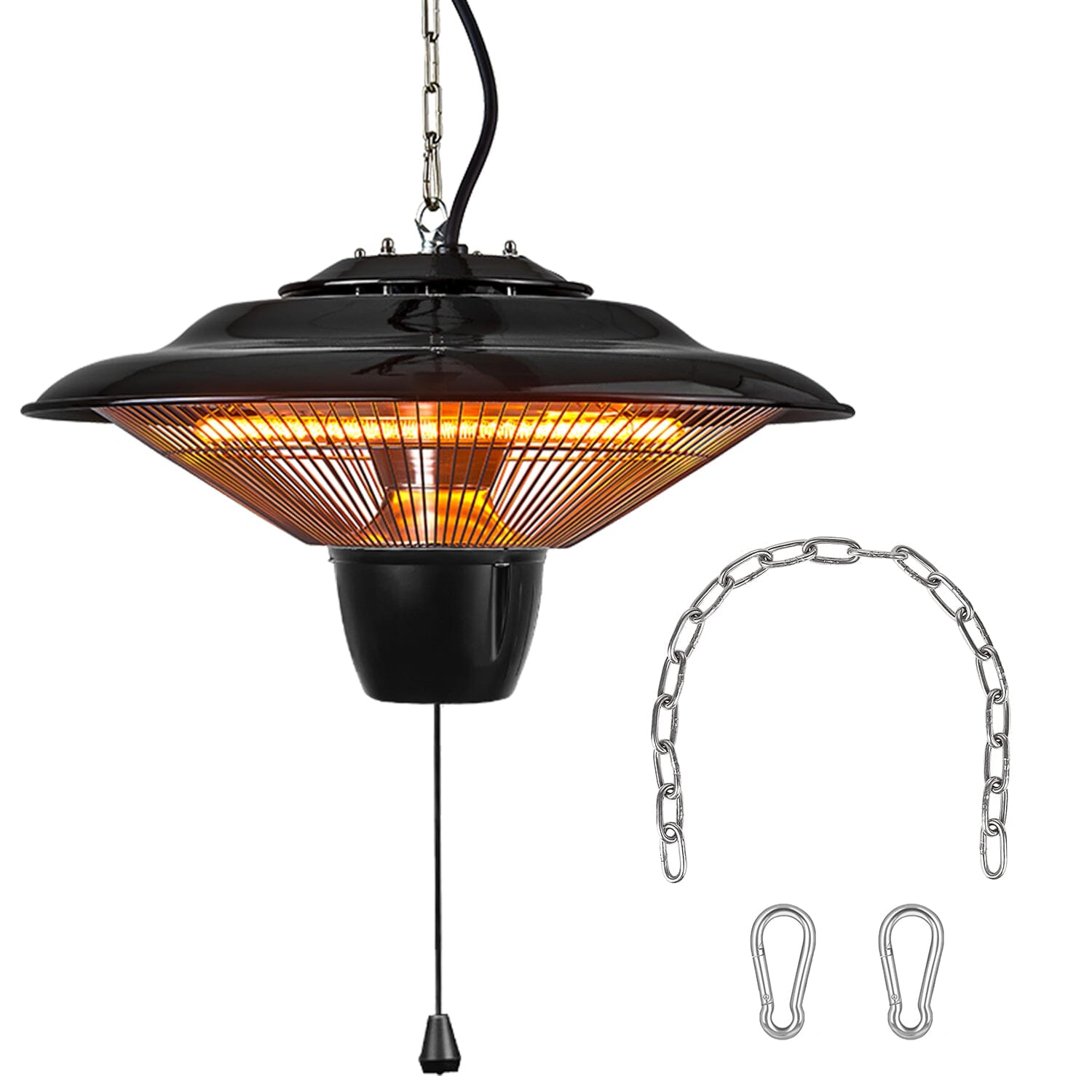 1500W Outdoor Hanging Patio Ultra-Quiet Electric Heating Lamp Newest Online