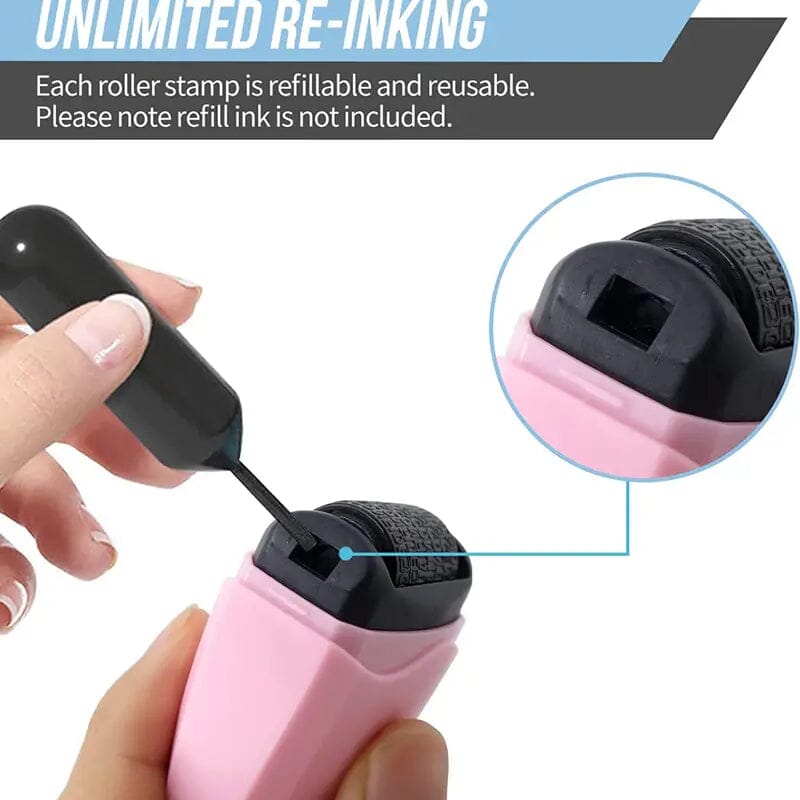 3-Pack: Identity Protection Roller Stamp With Credit Card Online