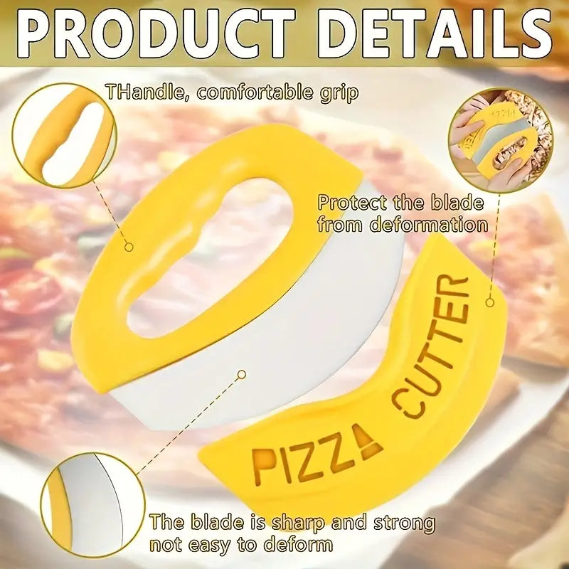 Ultra-Sharp Stainless Steel Pizza Cutter With Rocker Arm Shipping Discount Sale