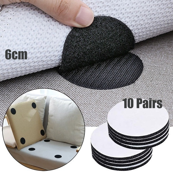 10-Pairs: Anti Curling Carpet Tape Rug Gripper Velcro Discount Great Deals