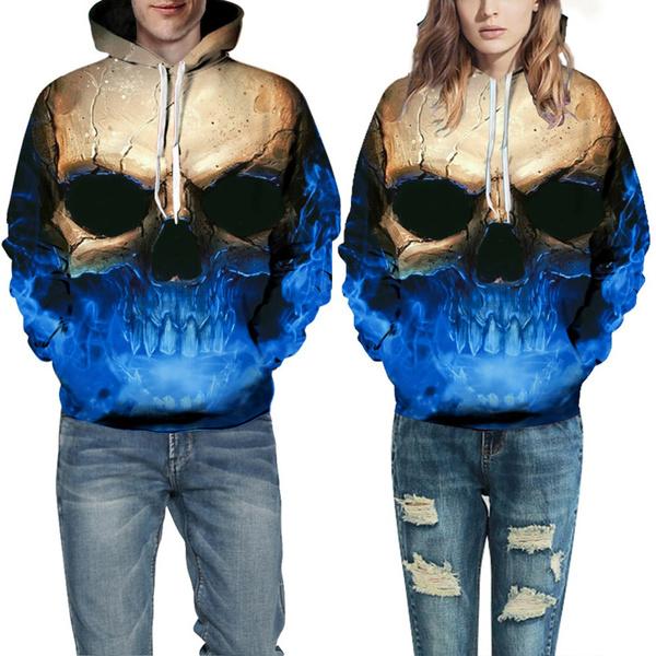 Unisex Characters Skull 3D Printed Hoodies Sale Reliable