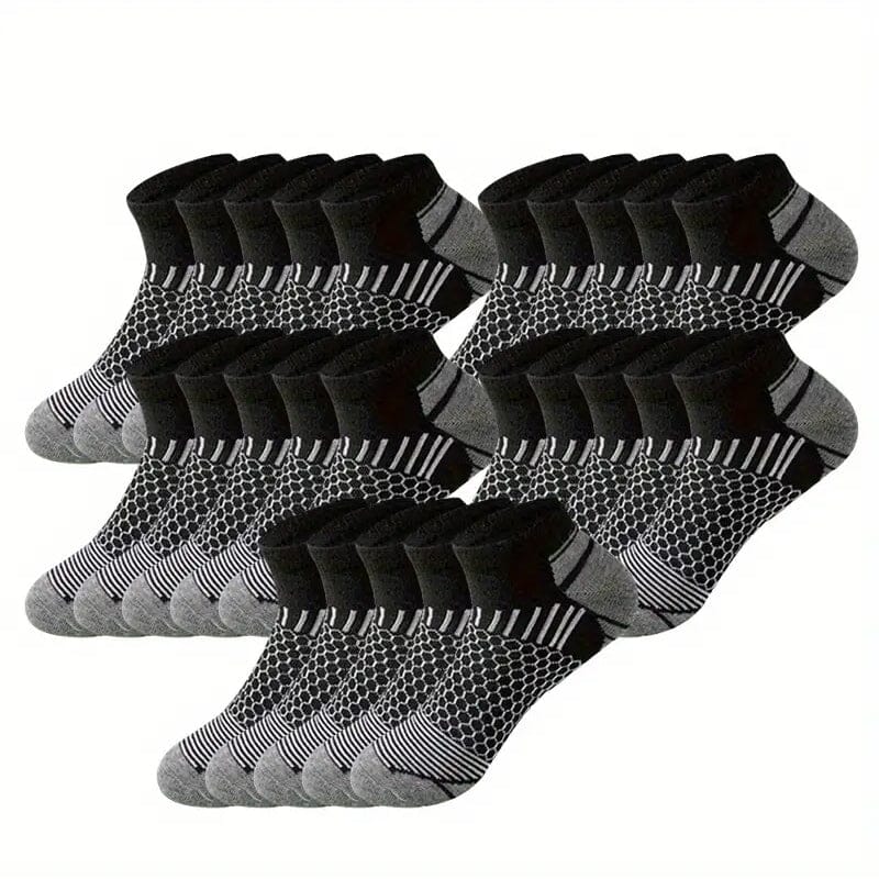 10-Pairs: Men's Athletic Ankle Socks Free Shipping Order