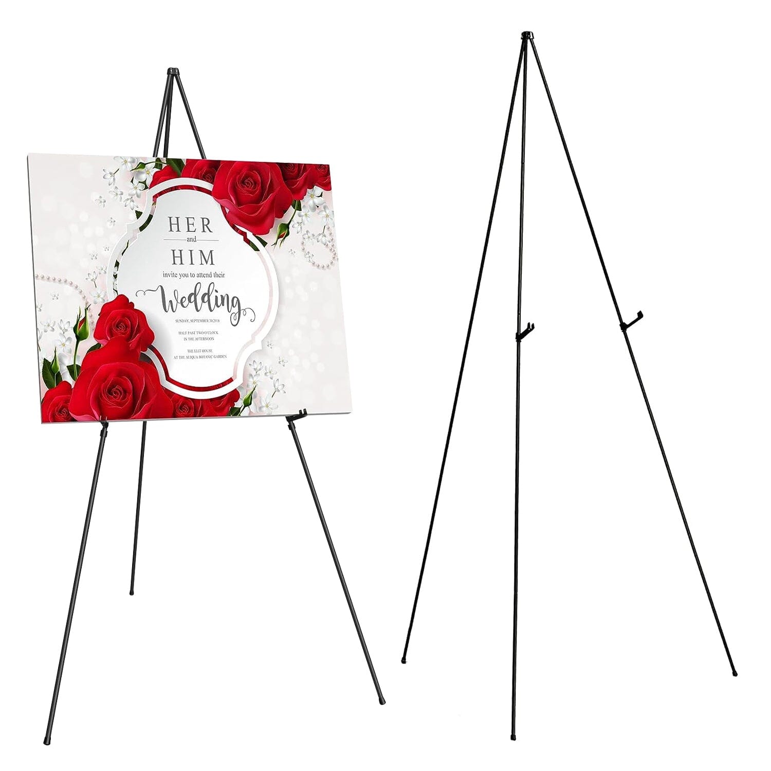 2-Pack: 61 Collapsible A Frame Tripod Easel Iron Alloy Drawing Stand Pick A Best For Sale