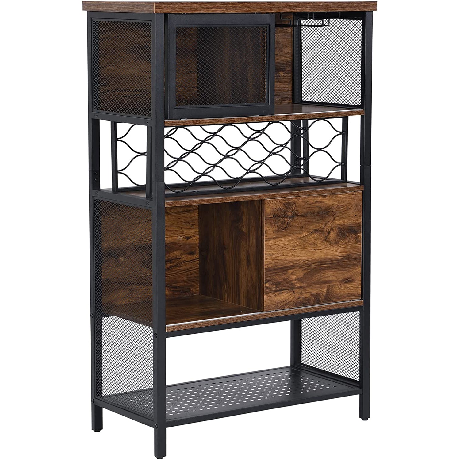 Wine Bar Cabinet for Liquor and Glasses Cheap Best Sale