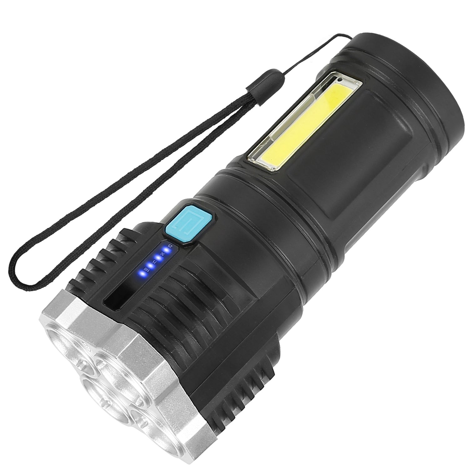 Rechargeable Flashlight LED Floodlight Torch with Strap Super Bright Flashlight Cheap Pices Authentic