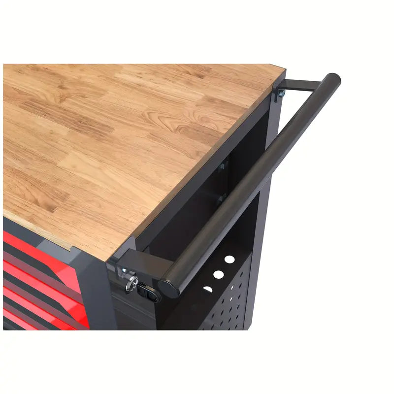 4 Drawers Multifunctional Tool Cart With Wheels And Wooden Top Cheap Real Eastbay