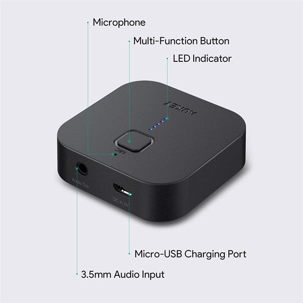 AUKEY Bluetooth Receiver V4.1 Wireless Audio Music Adapter Footlocker Finishline For Sale