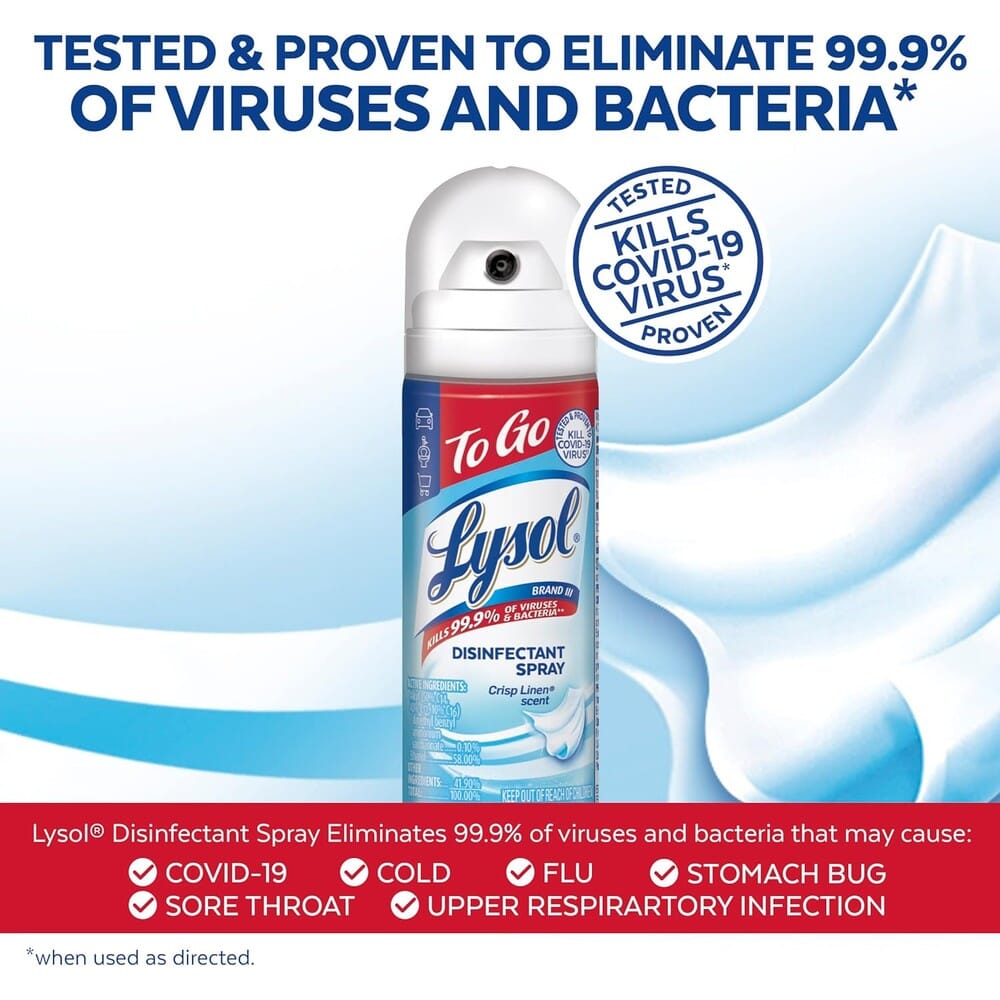 6-Pack: Lysol Disinfectant Spray 1.5 Oz Discount 2025